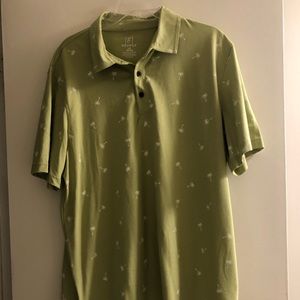 Men’s  polo style shirt with palm trees